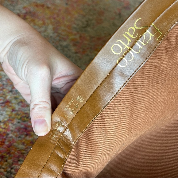 Franco Sarto Brown Faux Crocodile Leather Boots - Picture 8 of 11